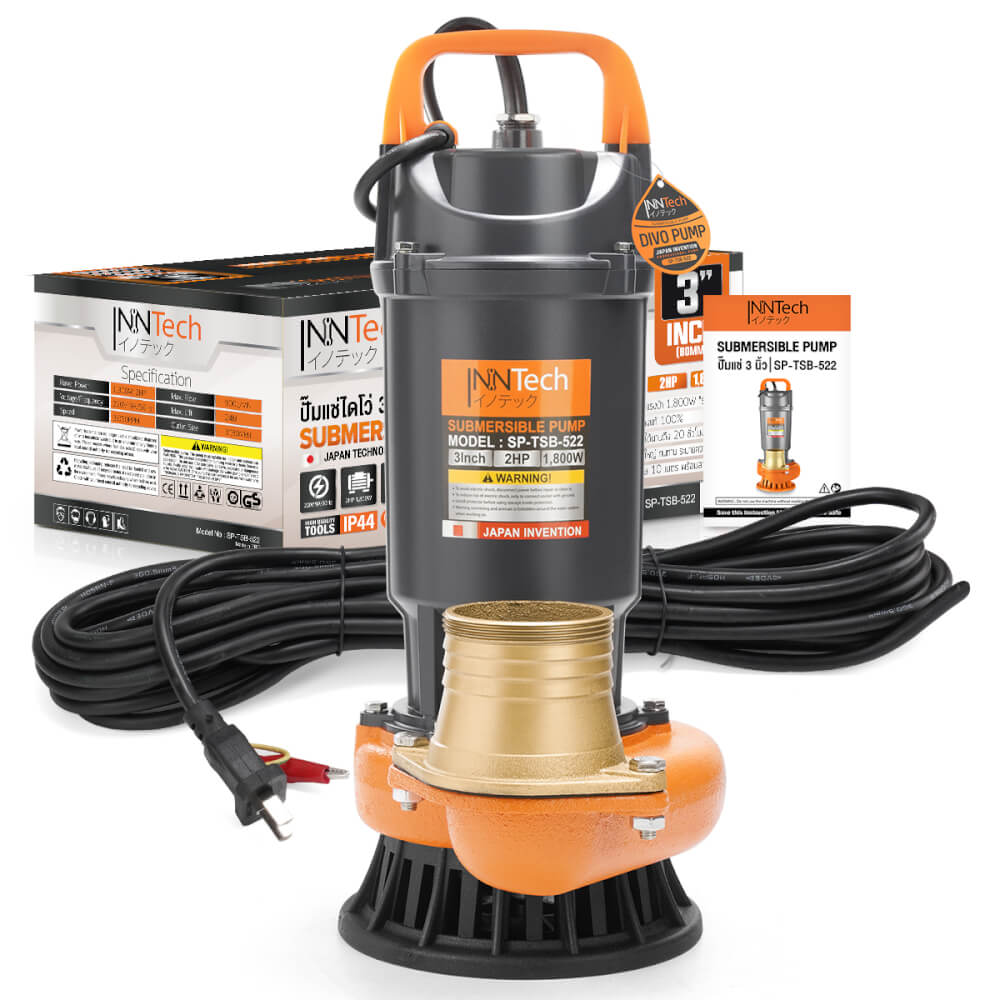 ปั๊มจุ่ม InnTech รุ่น SP-TSB-522 ขนาด 3 นิ้ว 2HP 1,800W